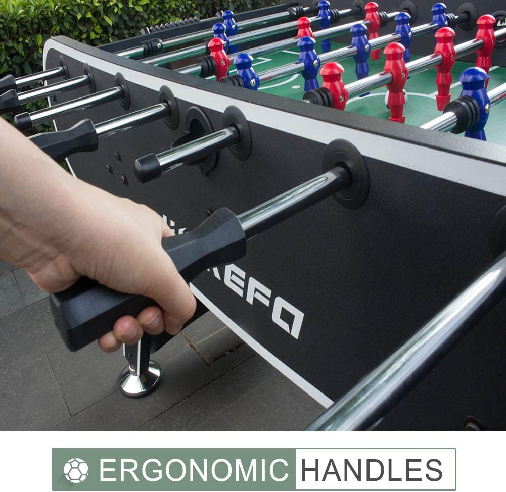 Table Soccer Arcade Game: Table Soccer Table - A match sized soccer table with 2 balls and 2 beverage racks - Image 7