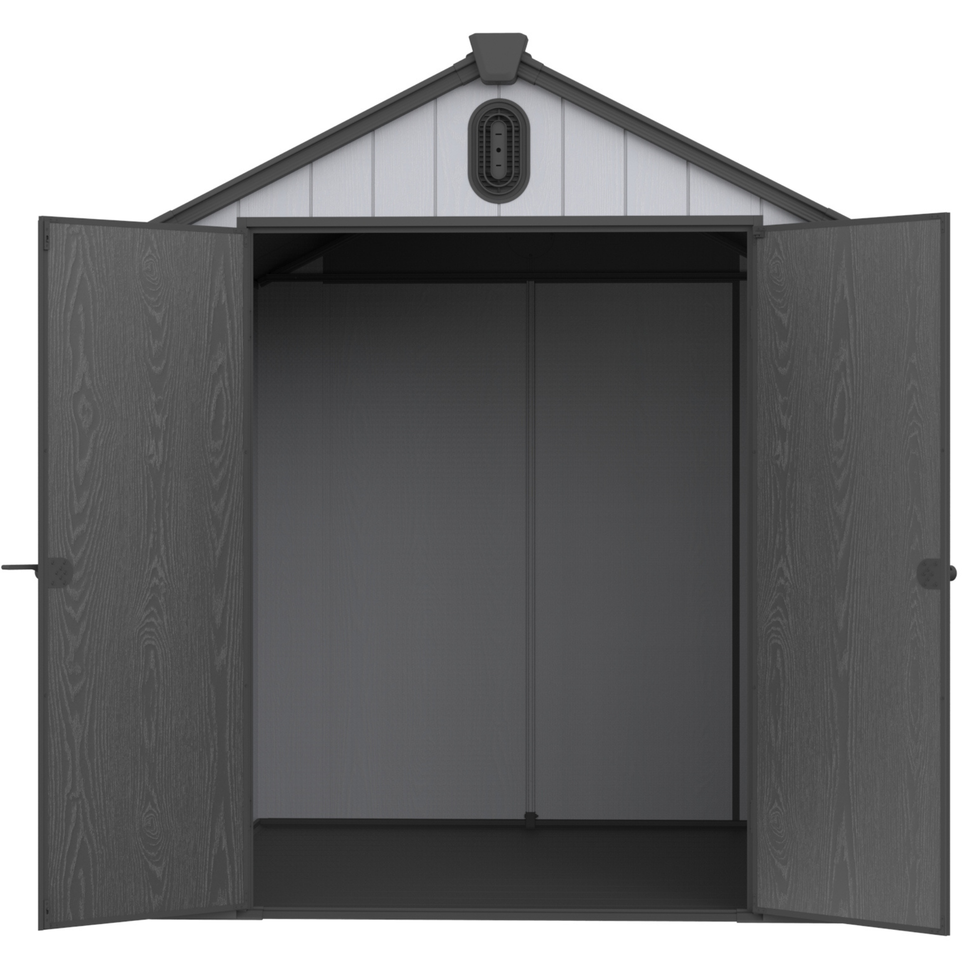 XWT012 6*8ft plastic storage shed for backyard garden big spire Tool storage - Image 10