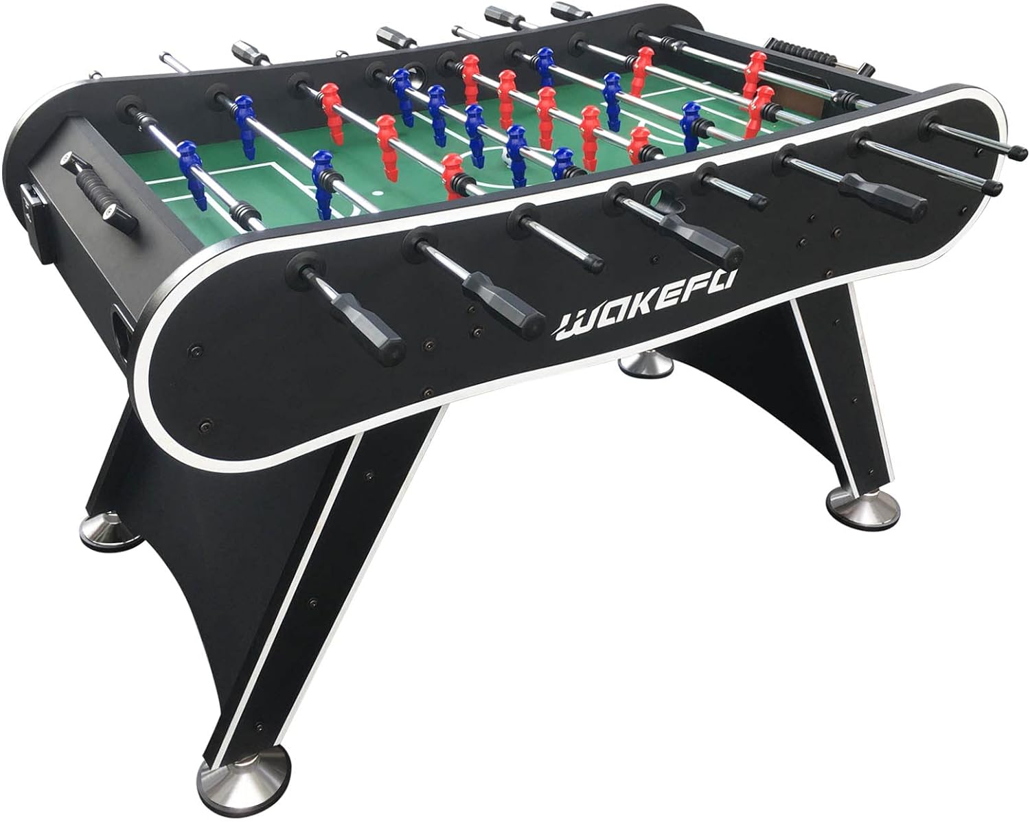 Table Soccer Arcade Game: Table Soccer Table - A match sized soccer table with 2 balls and 2 beverage racks - Image 2